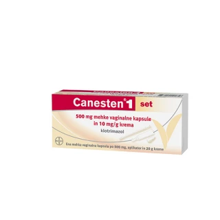 Canesten1 set 500 mg vaginalne tablete in 10 mg/g krema