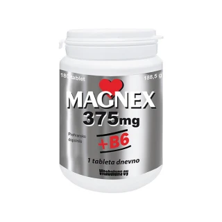 Magnex 375 mg + B6, 180 tablet