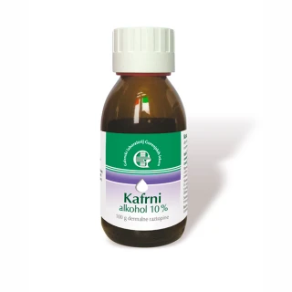 Kafrni alkohol 10% dermalna raztopina