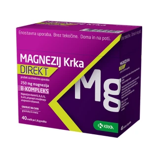 Magnezij Krka DIREKT, 40 vrečk