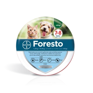 Foresto ovratnica 1.25 g + 0.56 g, < 8 kg, 38 cm