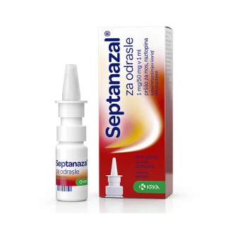 Septanazal za odrasle 1 mg/50 mg v 1 ml pršilo za nos, raztopina