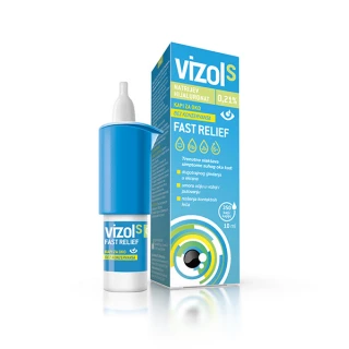 Vizol S 0,21% Fast Relief kapljice za oko, 10 ml