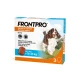 FRONTPRO 68 mg, žvečljive tablete za pse 10–25 kg, 3 tablete