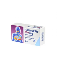 Fluimukan 600 mg, 10 šumečih tablet