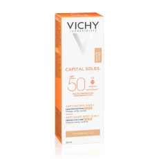 Vichy Ideal Soleil obarvana zaščitna krema 3 v 1 SPF 50+ proti temnim lisam, 50 ml