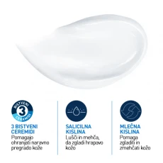 CeraVe SA krema za glajenje suhe in grobe kože, 340 ml