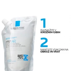 La Roche-Posay Lipikar AP+ Syndet kremni gel za  umivanje telesa refil 400 ML