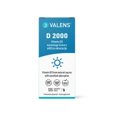 Valens D 2000 ustno pršilo, 25 ml