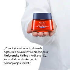 Vichy Liftactiv Collagen Specialist, nočna krema, 50 ml