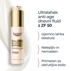 EUCERIN Hyaluron-Filler+Elasticity ultralahki dnevni fluid ZF50, 50 ml